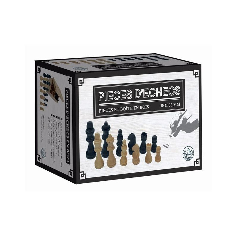 Pièces d'échecs 88mm Standard