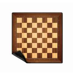 Tapis d'Echecs Style Bois 50cm x 50cm