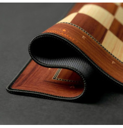 Tapis d'Echecs Style Bois 50cm x 50cm