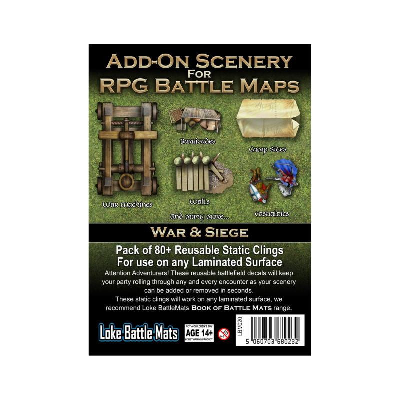 Livre Plateau de Jeu : Décorations Guerre et Siège