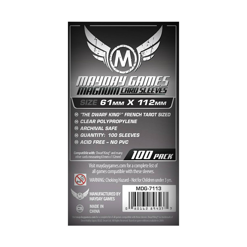 Mayday Games Sleeves French Tarot 61X112MM (x100)