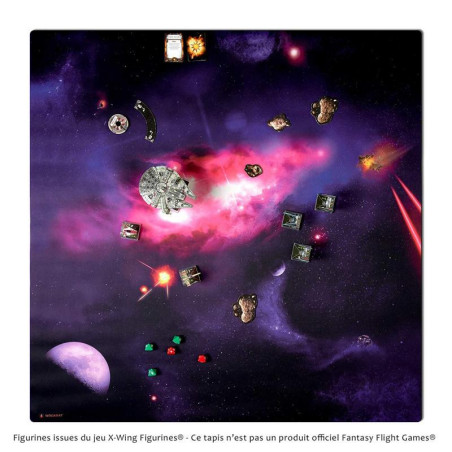 WOGAMAT - Tapis néoprène Galaxie 92x92 cm