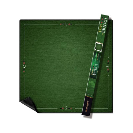 WOGAMAT - Tapis Bridge Prestige Vert 78x78cm