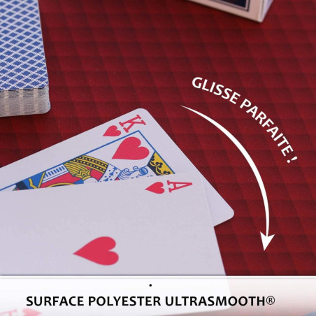 WOGAMAT - Tapis de cartes Prestige Rouge 60x60cm