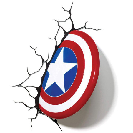 Lampe 3D Marvel Bouclier Captain America