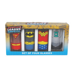 Set de 4 verres DC Justice League
