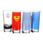 Set de 4 verres DC Justice League Set de 4 verres DC Justice League