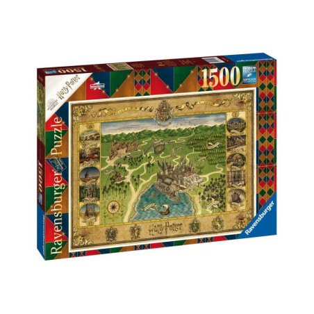 Puzzle 1500p - Harry Potter Carte de Poudlard