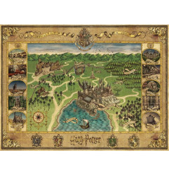 Puzzle 1500p - Harry Potter Carte de Poudlard