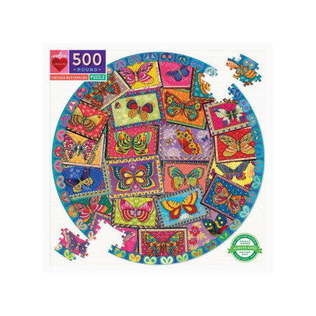 Puzzle 500p - Vintage Butterflies