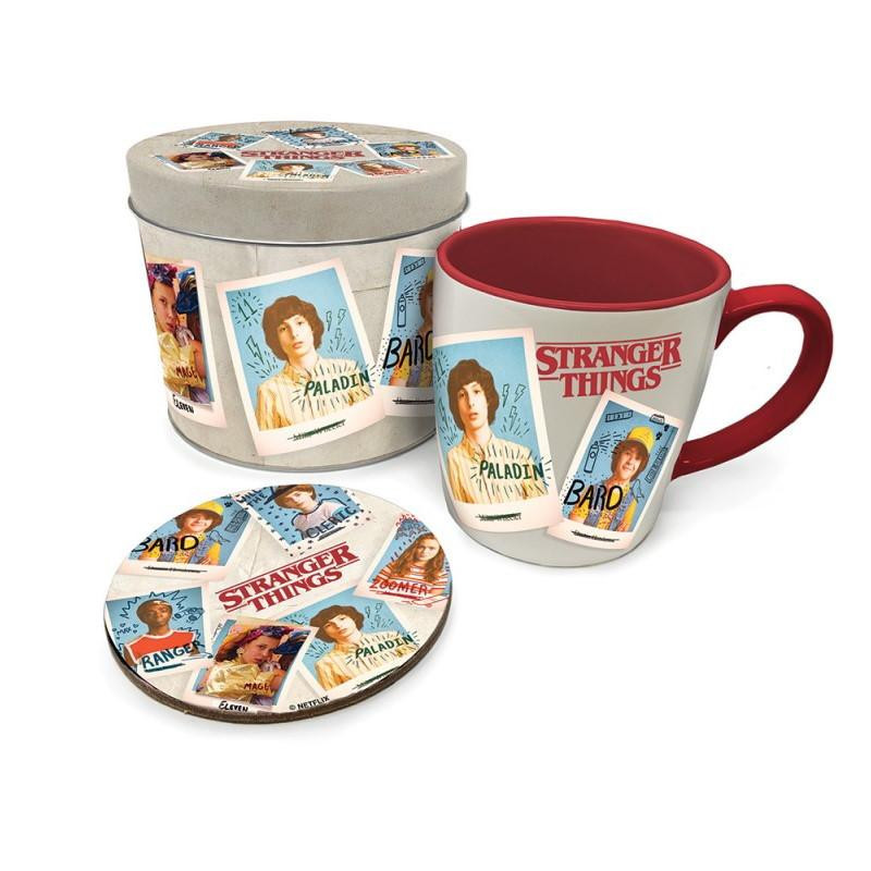 Boite Cadeau avec Mug et Sous-Verre - Stranger Things