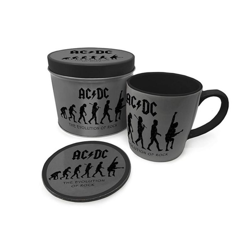 Boite Cadeau avec Mug et Sous-Verre - AC/DC (boite abimée)