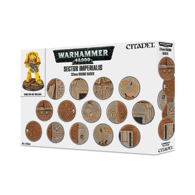Sector Imperialis : socles ronds de 32mm