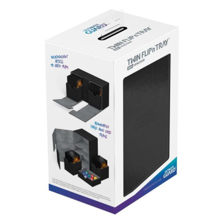 Ultimate Guard Flip'n'Tray Deck Case 160+ Noir