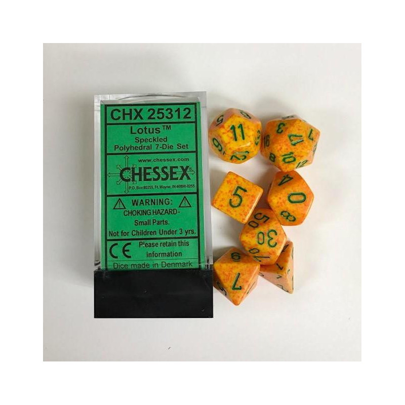 Série de 7 dés RPG Speckled Chessex Série de 7 dés RPG Speckled Chessex