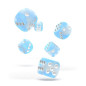 Dés D6 16 mm Glow in the Dark - Arctic (x12)