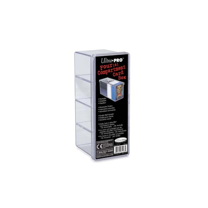 Boîte plastique 4 compartiments Ultra PRO