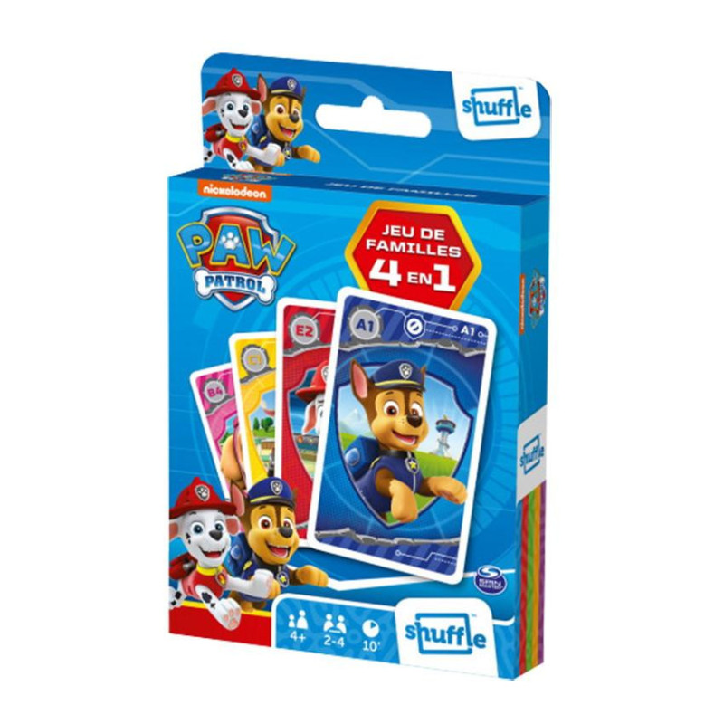 Jeu des 7 familles - 4 en 1 - Pat'Patrouille Jeu des 7 familles - 4 en 1 - Pat'Patrouille