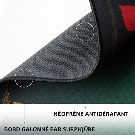 WOGAMAT - Tapis de cartes Prestige Vert 60x60cm