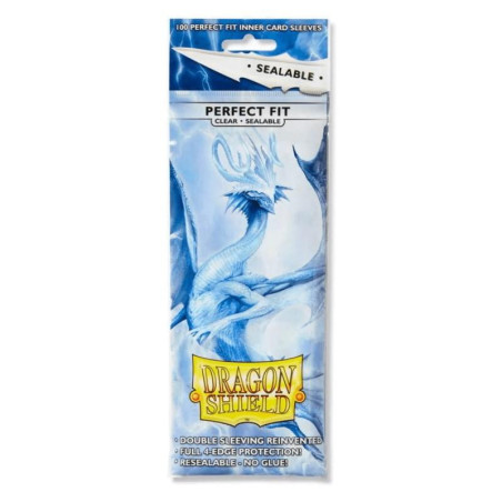 Sleeves Perfect Fit Sealable Dragon Shield x100