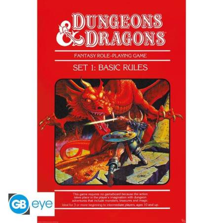 Poster Donjon & Dragons - Règles de base