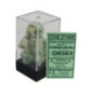 CHESSEX - Set de 7 dés - MARBLE Vert/Vert Foncé