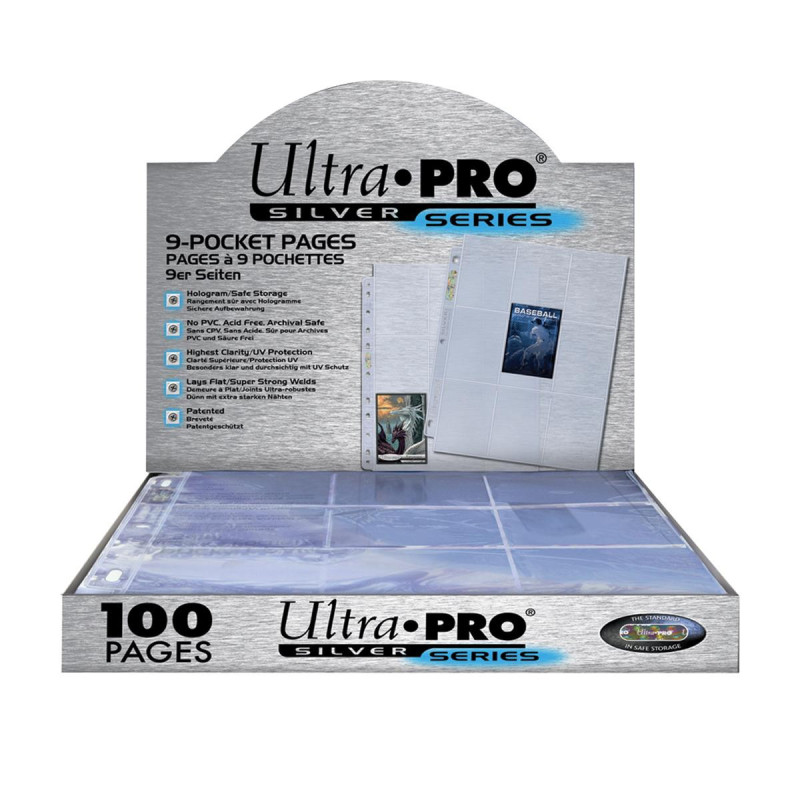 Pochette Ultra-Pro 9 Cartes Silver (x100)