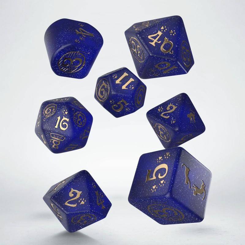 Série de 7 dés RPG Modernes Chat Meowster QWorkshop