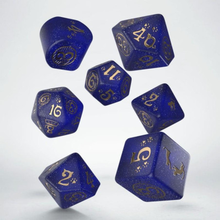 Série de 7 dés RPG Modernes Chat Meowster QWorkshop