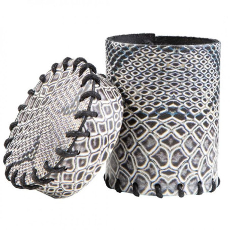 Coupe à dés en cuir - Peau de Dragon