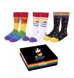Chaussettes Disney Mickey Pride - Pack 3 paires 40-46
