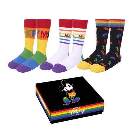 Chaussettes Disney Mickey Pride - Pack 3 paires 40-46