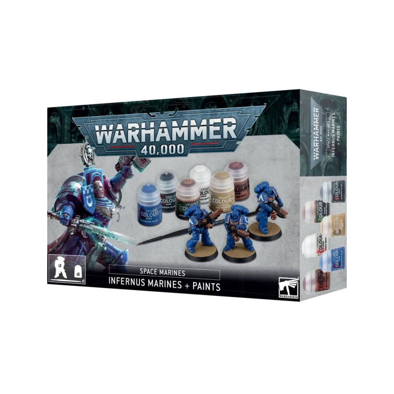 Warhammer 40.000 : Marines Infernus + Set de Peinture Warhammer 40.000 : Marines Infernus + Set de Peinture
