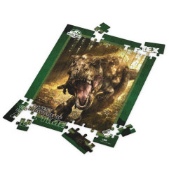 Puzzle 100p effet 3D - Jurassic World - T-Rex Post