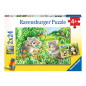 Puzzles 2x24p - Mignons koalas et panda