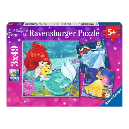 Puzzles 3x49p - Aventure des princesses