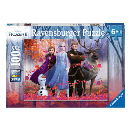 Puzzle 100p XXL - La magie de la forêt - Disney La Reine des Neiges