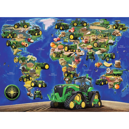 Puzzle 300p XXL - Le monde John Deere