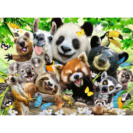 Puzzle 300p XXL - Le selfie des animaux sauvages