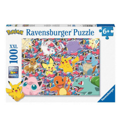 Puzzle 100p XXL - Pokémon - Prêt pour la bataille
