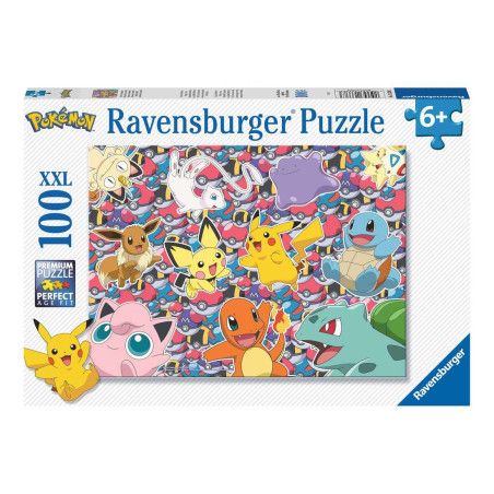 Puzzle 100p XXL - Pokémon - Prêt pour la bataille