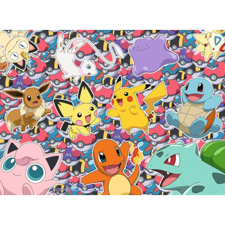 Puzzle 100p XXL - Pokémon - Prêt pour la bataille