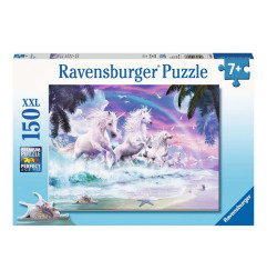 Puzzle 150p XXL - Licornes sur la plage