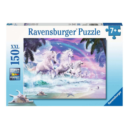 Puzzle 150p XXL - Licornes sur la plage