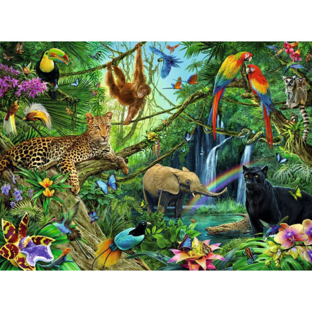 Puzzle 200p XXL - Animaux de la Jungle