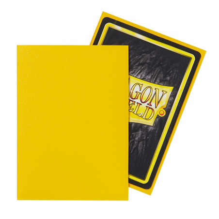 Sleeves DS Matte Standard Yellow (x100)
