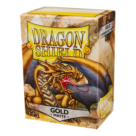 Sleeves DS Matte Standard Gold (x100)