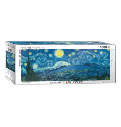 Puzzle 1000p Panoramique - Van Gogh - La nuit étoilée