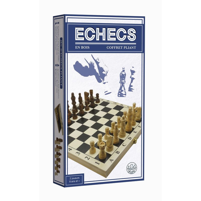 Jeu d'échecs pliable 28cm