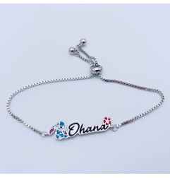Bracelet Ajustable en Laiton plaqué Disney Stitch